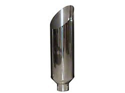 Pypes Miter Stack Exhaust Tip; 6-Inch; Polished (Fits 5-Inch Tailpipe)