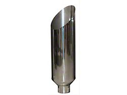 Pypes Miter Stack Exhaust Tip; 7-Inch; Polished (Fits 5-Inch Tailpipe)