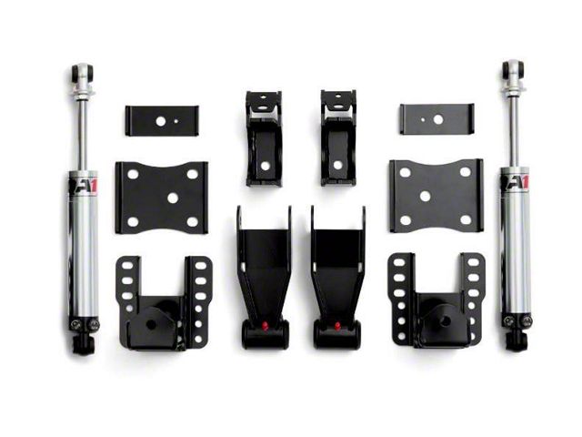 QA1 Double Adjustable Rear Drop Kit; 4 to 6-Inch (07-18 Silverado 1500)