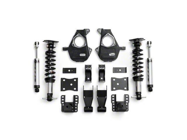 QA1 Single Adjustable Lowering Kit; 4 to 6-Inch (07-16 4WD Silverado 1500 w/ Stock Cast Steel Control Arms)