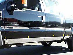 Rocker Panel Trim; Lower Kit; Stainless Steel (11-16 F-350 Super Duty Regular Cab)