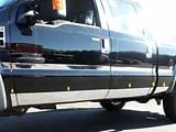 Rocker Panel Trim; Lower Kit; Stainless Steel (11-16 F-350 Super Duty SuperCrew w/ 6-3/4-Foot Bed)