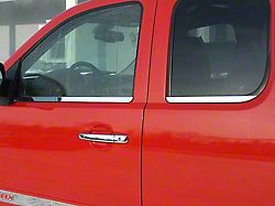 Window Sill Trim Set; Stainless Steel (07-13 Sierra 1500 Extended Cab)