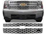 Upper Grille Overlay; Chrome (14-15 Silverado 1500 LTZ)