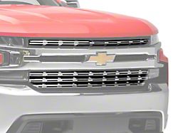 Upper Grille Overlay; Chrome (19-21 Silverado 1500 LT, RST)