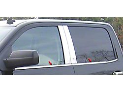 Window Sill Trim Set; Stainless Steel (14-18 Silverado 1500 Crew Cab)