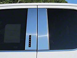 Pillar Post Trim with Keyless Touch Pad; Stainless Steel (17-22 F-250 Super Duty SuperCab, SuperCrew)