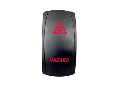 Quake LED 2-Way Hazard Rocker Switch; Red (Universal; Some Adaptation May Be Required)