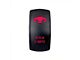 Quake LED 2-Way Ninja Lights Rocker Switch; Red (Universal; Some Adaptation May Be Required)