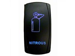 Quake LED 2-Way Nitrous Rocker Switch; Blue (Universal; Some Adaptation May Be Required)