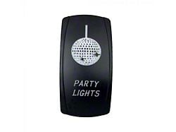 Quake LED 2-Way Party Lights Rocker Switch; White (Universal; Some Adaptation May Be Required)