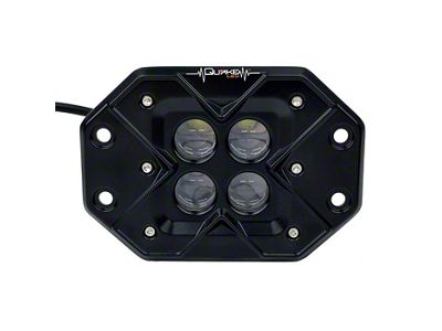 Quake LED 3-Inch Seismic Series Flush Mount Work Light; 20-Watt; Flood Beam (Universal; Some Adaptation May Be Required)