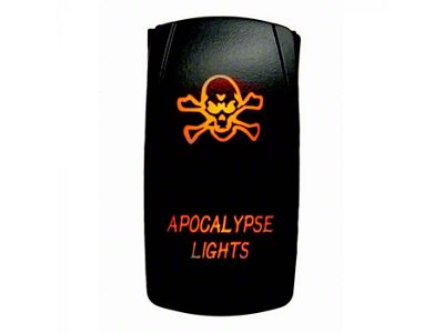 Quake LED 2-Way Apocalypse Rocker Switch; Amber (Universal; Some Adaptation May Be Required)