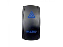 Quake LED 2-Way Hazard Rocker Switch; Blue (Universal; Some Adaptation May Be Required)