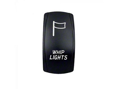 Quake LED 2-Way Whip Lights Rocker Switch; White (Universal; Some Adaptation May Be Required)