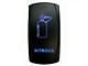 Quake LED 2-Way Nitrous Rocker Switch; Blue (Universal; Some Adaptation May Be Required)