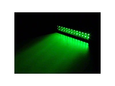Quake LED 14-Inch Magma Series Dual Row LED Light Bar; White/Green Combo Beam (Universal; Some Adaptation May Be Required)