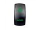 Quake LED 2-Way Hazard Rocker Switch; Green (Universal; Some Adaptation May Be Required)