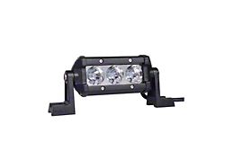 Quake LED 4.50-Inch Obsidian Series Single Row LED Light Bar; Spot Beam (Universal; Some Adaptation May Be Required)