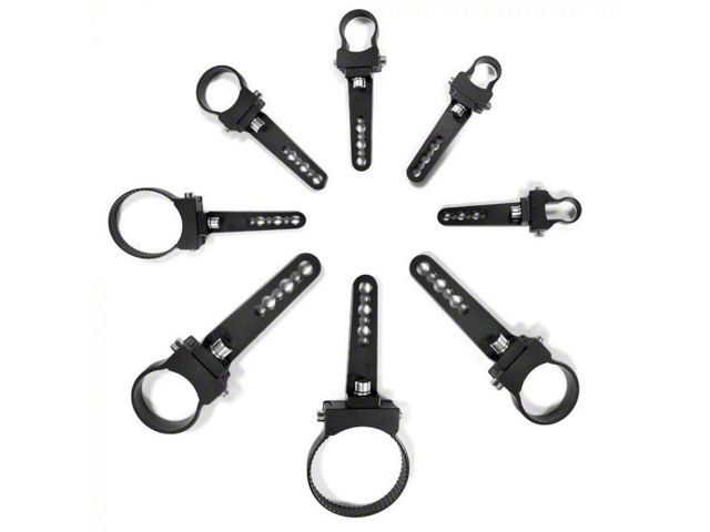 Quake LED 2-Inch LED Light Bar Swivel Bar Clamps (Universal; Some Adaptation May Be Required)