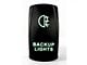 Quake LED 2-Way Backup Rocker Switch; Green (Universal; Some Adaptation May Be Required)