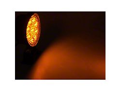 Quake LED 4-Inch Fracture Series Work Light; Amber; Spot Beam (Universal; Some Adaptation May Be Required)