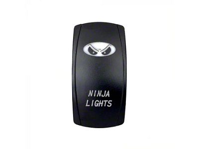 Quake LED 2-Way Ninja Lights Rocker Switch; White (Universal; Some Adaptation May Be Required)