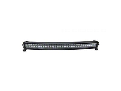 Quake LED 32-Inch Blackout Series Curved Dual Row LED Light Bar; Spot Beam (Universal; Some Adaptation May Be Required)