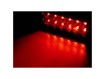 Quake LED 8-Inch Magma Series Dual Row LED Light Bar; Combo Beam; White/Red LED (Universal; Some Adaptation May Be Required)