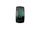 Quake LED 2-Way Whips Rocker Switch; Green (Universal; Some Adaptation May Be Required)