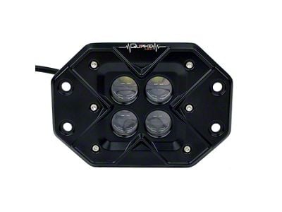 Quake LED 3-Inch Seismic Series Flush Mount Work Light; 40-Watt; Spot Beam (Universal; Some Adaptation May Be Required)