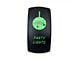 Quake LED 2-Way Party Lights Rocker Switch; Green (Universal; Some Adaptation May Be Required)