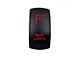 Quake LED 2-Way Whip Lights Rocker Switch; Red (Universal; Some Adaptation May Be Required)