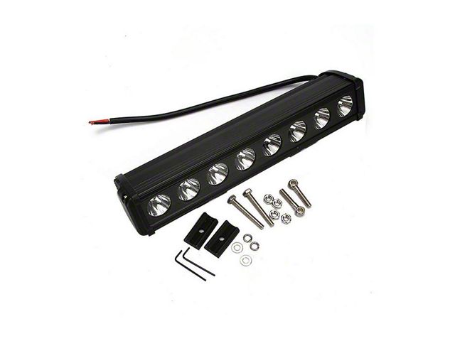 Quake LED 15-Inch Rogue Series Single Row LED Light Bar; Spot Beam (Universal; Some Adaptation May Be Required)