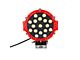 Quake LED 7-Inch Aftershock Series Work Light; Red Housing; Spot Beam (Universal; Some Adaptation May Be Required)