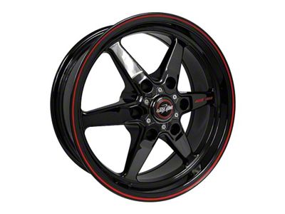 Race Star 93 Truck Star Gloss Black 6-Lug Wheel; Front Only; 17x7; 0mm Offset (07-13 Sierra 1500)