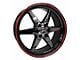 Race Star 93 Truck Star Gloss Black 6-Lug Wheel; 20x9; 23mm Offset (14-18 Sierra 1500)