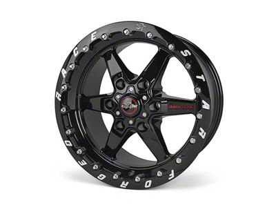 Race Star 93 Truck Star Gloss Black 6-Lug Wheel; 17x9.5; 25mm Offset (15-20 Tahoe)