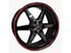 Race Star 93 Truck Star Gloss Black 6-Lug Wheel; 18x9.5; 28mm Offset (99-06 Sierra 1500)