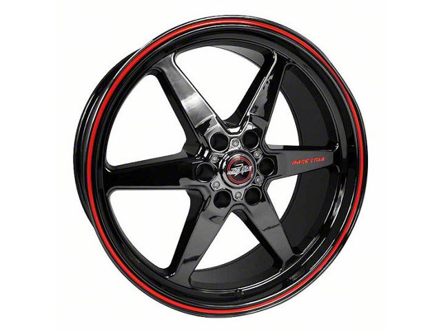 Race Star 93 Truck Star Gloss Black 6-Lug Wheel; Front Only; 17x7; 0mm Offset (99-06 Silverado 1500)