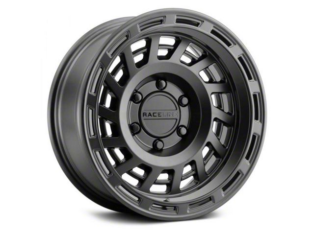 Raceline Halo Satin Black 8-Lug Wheel; 18x9; 18mm Offset (03-09 RAM 3500 SRW)