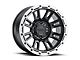 Raceline Compass Satin Black with Silver Ring 6-Lug Wheel; 17x9; -12mm Offset (04-08 F-150)