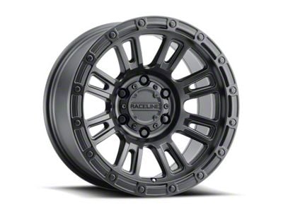 Raceline Compass Satin Black 6-Lug Wheel; 17x8.5; 0mm Offset (07-13 Sierra 1500)