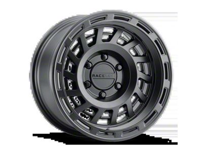 Raceline Halo Satin Black 6-Lug Wheel; 17x8.5; 0mm Offset (07-13 Sierra 1500)