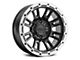 Raceline Compass Black and Silver Lip 8-Lug Wheel; 18x9; 18mm Offset (11-14 Sierra 2500 HD)