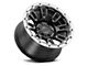 Raceline Compass Black and Silver Lip 8-Lug Wheel; 18x9; 18mm Offset (11-14 Sierra 2500 HD)