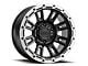 Raceline Compass Satin Black with Silver Ring 6-Lug Wheel; 17x9; -12mm Offset (07-14 Tahoe)