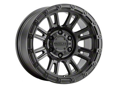 Raceline Compass Satin Black 6-Lug Wheel; 17x9; -12mm Offset (07-14 Tahoe)