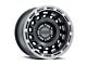 Raceline Halo Satin Black with Silver Ring 6-Lug Wheel; 17x9; -12mm Offset (07-14 Tahoe)