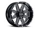 Raceline Hostage Gloss Black Milled 6-Lug Wheel; 18x9; 12mm Offset (07-14 Tahoe)